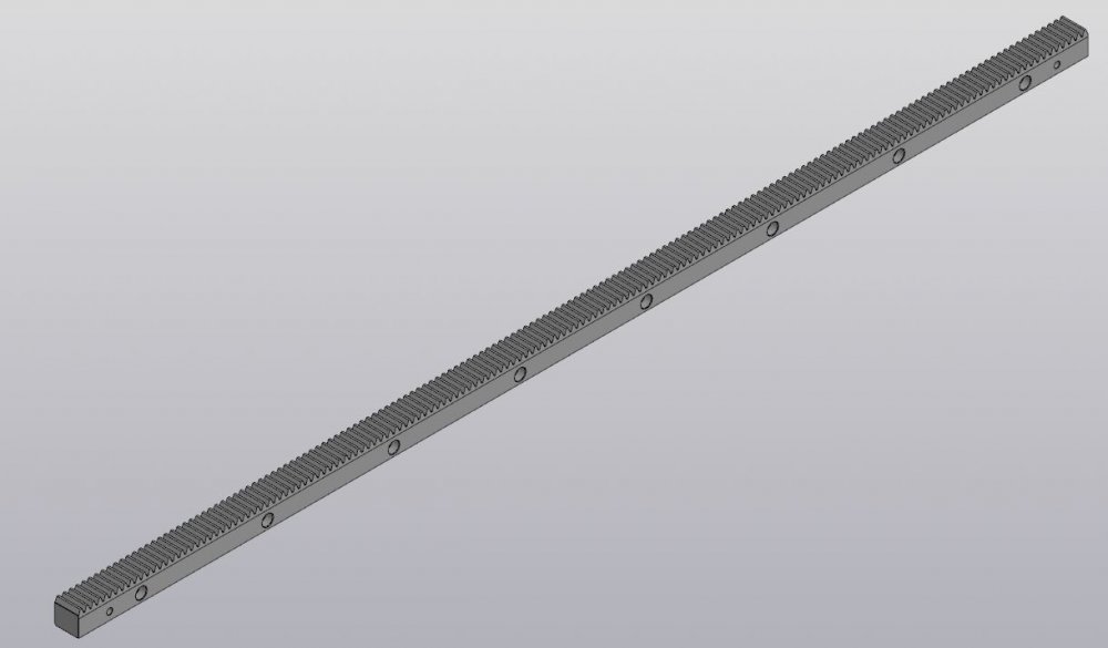 Прямозубая зубчатая рейка L-M2S2000-DIN7